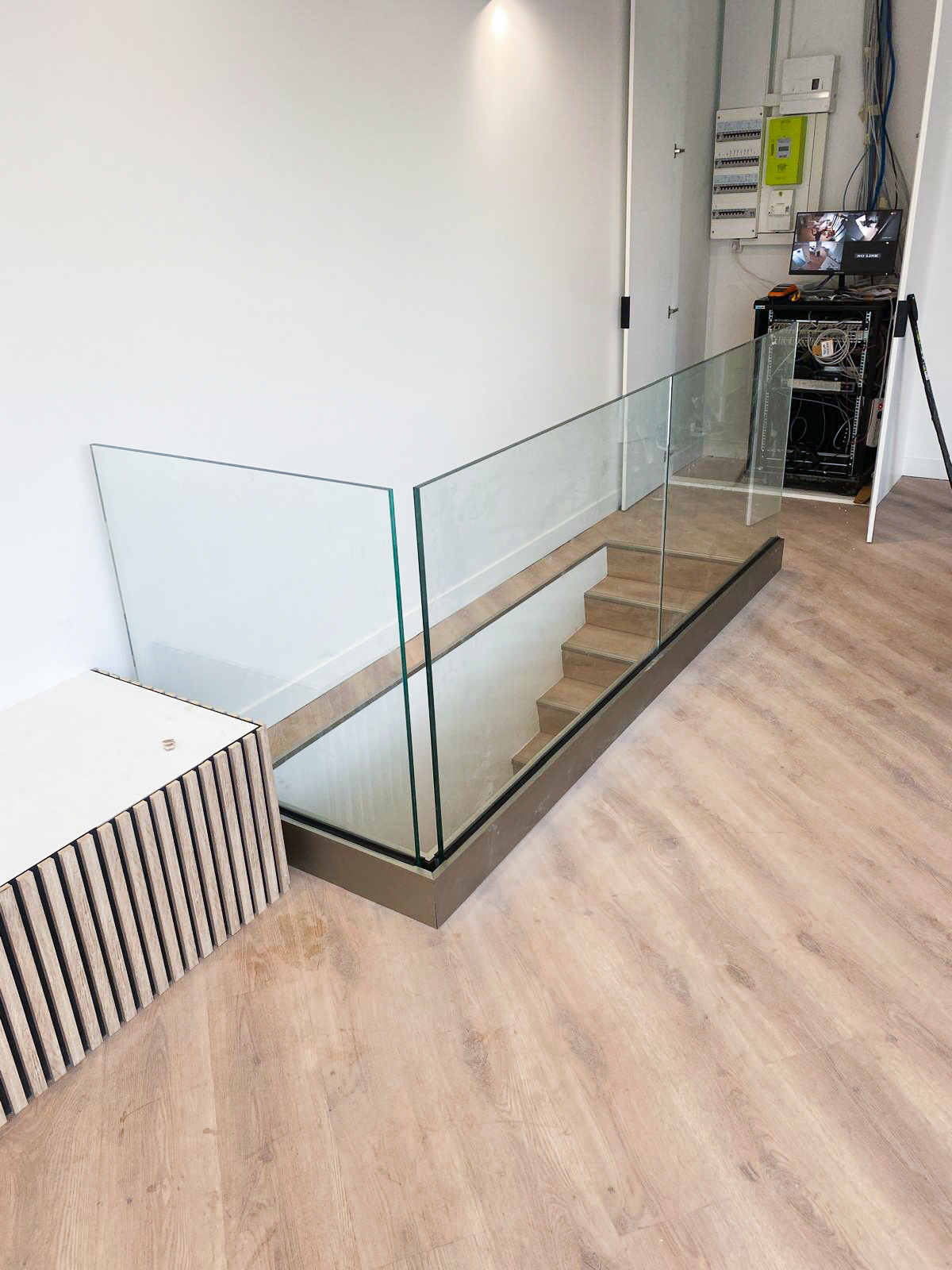 Garde-corps avec vitres