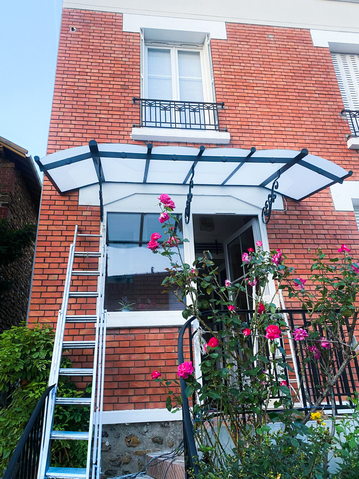 Marquise porte d'entrée